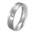 Heart-Shaped Jigsaw Titanium Steel Couple Ring